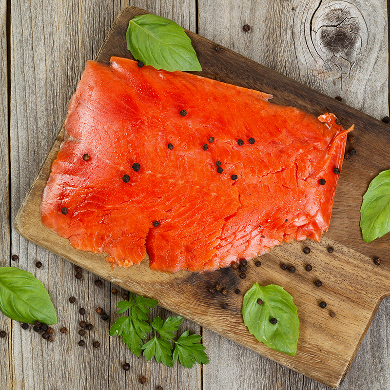 salmon salvaje de alaska ahumado