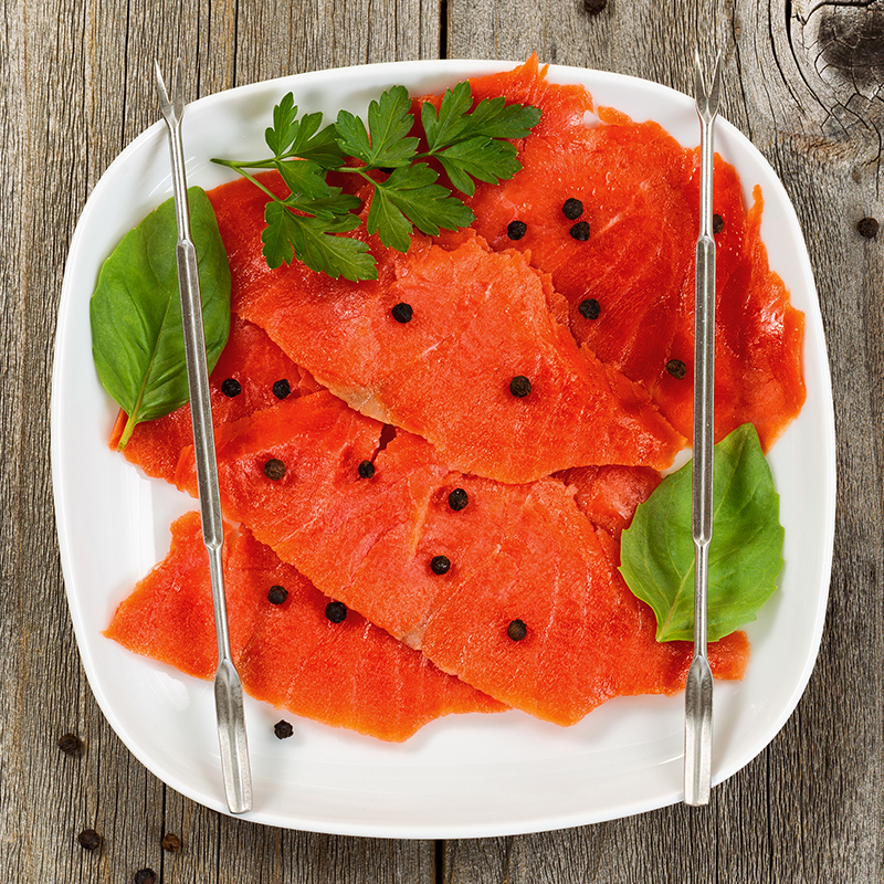 salmon salvaje ahumado